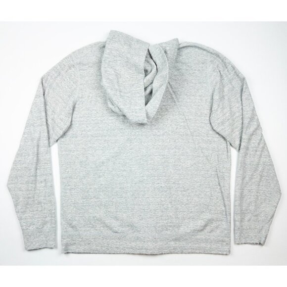 Wings + Horns Hoodie Men's Large Gray Full Zip Sweatshirt Static Dobby Slubby - Picture 3 of 12